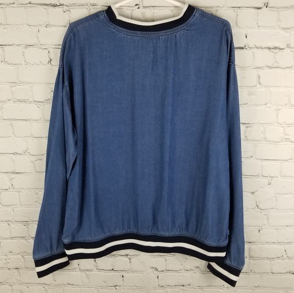 MASON BY SUKO | chambray pullover top - Picture 4 of 7